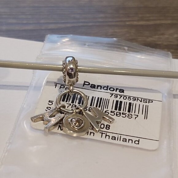 Auth Pandora *Retired* Sterling Silver Perfect Mom w/Pink Crystal 797059NSP - Picture 3 of 13